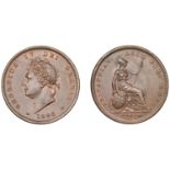 George IV (1820-1830), Penny, 1826, rev. A (BMC 1422; S 3823). Small mark on Britannia's che...