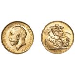 George V (1910-1936), Sovereign, 1925 (M 220; S 3996). Some scuffing, otherwise extremely fi...