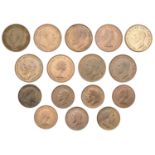 Edward VII, Penny, 1903 (S 3990); Halfpennies (2), 1902, 1907 (S 3991); George V, Pennies (3...