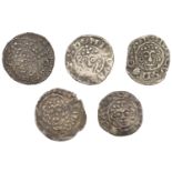 Henry III (1216-1272), Pennies (5), class VIIIb (3), all London, Nichole, nichole on lvnd (2...