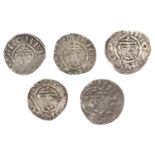 Richard I (1189-1199), Pennies (5), class IVa, Norwich or Northampton, Randul, randvl on no,...