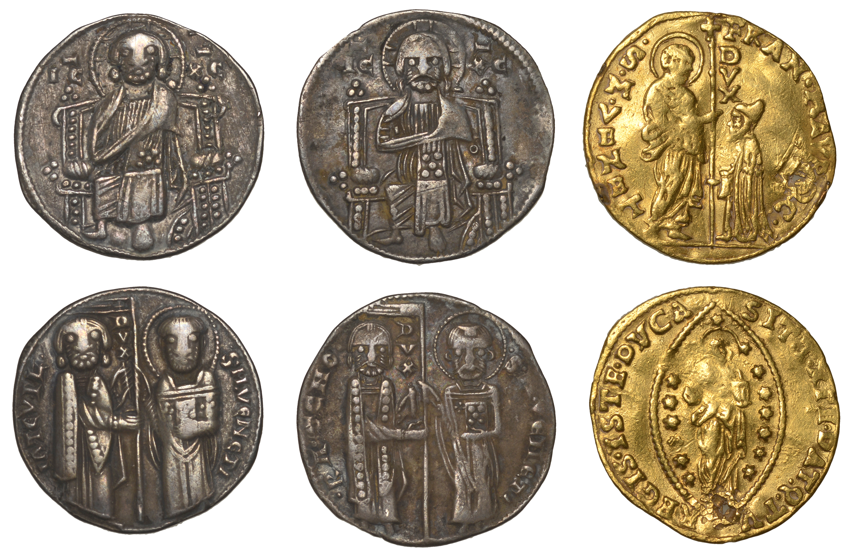 Italy, VENICE, Iacopo Tiepolo (1229-49), Grosso, 2.11g/6h (Paolucci 1; Gamb. 24); Ranieri Ze...