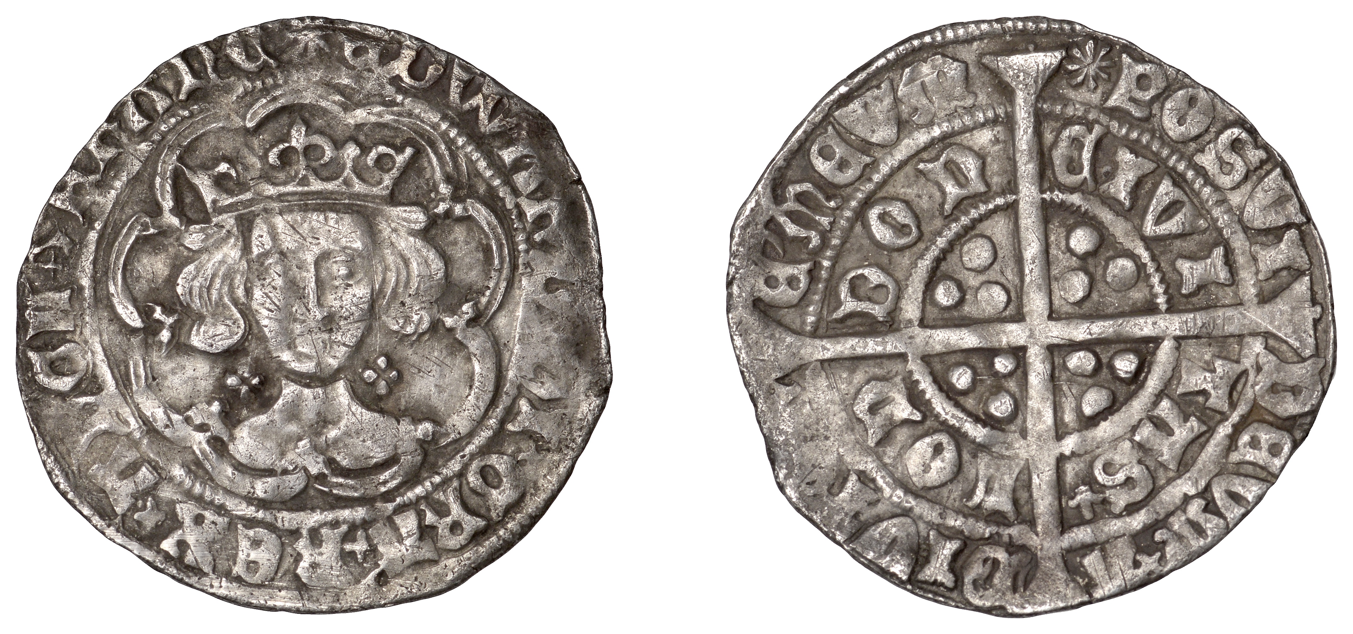 Edward IV (First reign, 1461-1470), Light coinage, Groat, London, class VI, mm. sun, quatref...