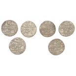 India, EIC, Bengal Presidency, Benares, Rupees (6), all yrs 17/49 (Stevens 7.139; Prid. 286)...