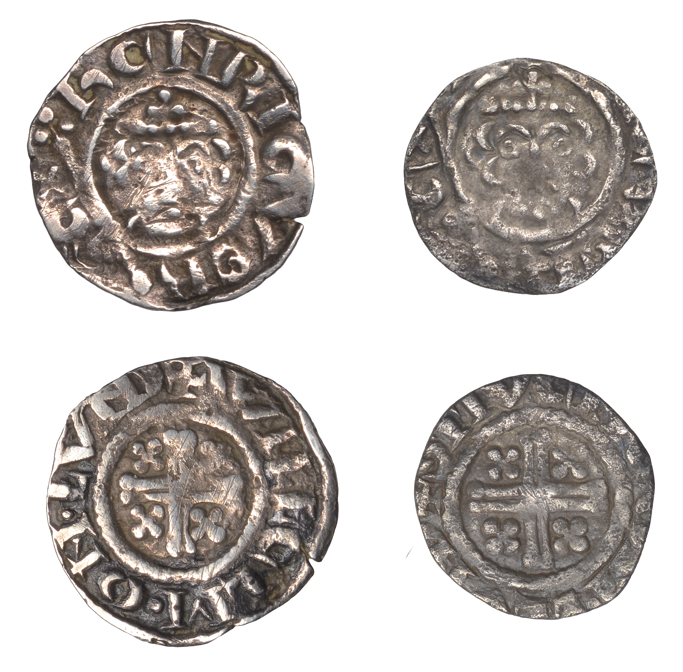 Richard I (1189-1199), Pennies (2), both class IVa, London, Stivene, stivene Â· on Â· llvnd, 0...