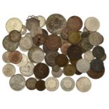 Miscellaneous, Assorted World coins, in silver (27), base metal (40) [67]. Varied state Â£10...