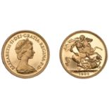 Elizabeth II (1952-2022), Sterling issues, Proof Sovereign, 1982 (M 313A; S SC1). Brilliant,...