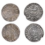 Henry III (1216-1272), Pennies (2), class VIIa3, Bury St Edmunds, Willelm, willelm Â· on Â· sa...