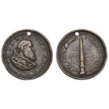 PAPAL STATES, Sixtus V, 1588, an V, a cast bronze medal by M. Balla, bust right, rev. obelis...