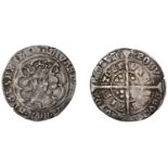 Edward IV (First reign, 1461-1470), Light coinage, Groat, Bristol, class VII, mm. crown, b o...