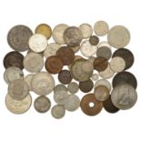 Miscellaneous, Assorted World coins, in silver (21), base metal (27) [48]. Varied state Â£10...