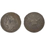 James II (1685-1691), Gunmoney coinage, Halfcrown, 1689 Dec:, 14.86g/12h (Withers 15/13, thi...
