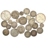 Canada, Edward VII, 25 Cents (2), 1905, 1909 (KM 11); 10 Cents (2), 1907, 1910 (KM 10); 5 Ce...
