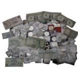 Miscellaneous, World silver coins, a quantity, including issues of Belgium, Czechoslovakia,...