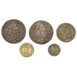 James II (1685-1691), Gunmoney coinage, Halfcrown, 1689 Oct:, 15.76g/12h (Timmins 1E; S 6579...