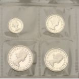 Elizabeth II (1952-2022), Sterling issues, Maundy set, 1986 (S 4211) [4]. Brilliant, as stru...