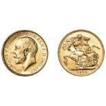 Australia, George V, Sovereign, 1913m (M 231; S 3999). Some scuffing, otherwise extremely fi...
