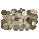 Miscellaneous, Assorted World coins, in silver (41), base metal (33) [74]. Varied state Â£15...