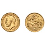 George V (1910-1936), Half-Sovereign, 1914 (M 529; S 4006). About extremely fine Â£150-Â£180