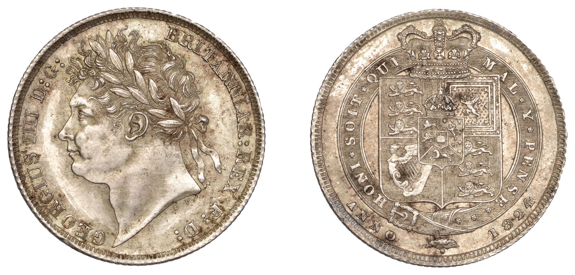 George IV (1820-1830), Shilling, 1824 (ESC 2400; S 3811). Some surface dirt, extremely fine...