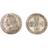 George II (1727-1760), Shilling, 1745 lima (ESC 1724; S 3703). Good extremely fine, attracti...