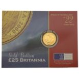 Elizabeth II (1952-2022), Britannia issues, Britannia gold Twenty-Five Pounds, 2000 (S BGD3)...