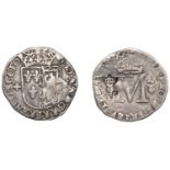 Mary (1542-1567), Second period (with Francis), Half-Testoon, 1560, type II, 2.83g/11h (SCBI...