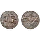 James II (1685-1691), Gunmoney coinage, Crown, 1690, horse 1, stop after iac and ii, reads r...