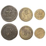 Coin weights: IRELAND, George I, Half-Louis d'or by V. Kidder, 1718 (W 2701); George II, Dob...