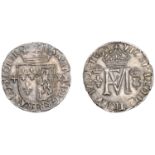 Mary (1542-1567), Second period (with Francis), Testoon, 1560, type II, no stop after date,...