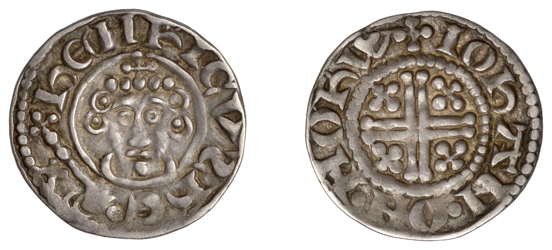 John (1199-1216), Penny, class Va2, Norwich, Iohan, iohan Â· on Â· norw, reversed s, curls 2/2...