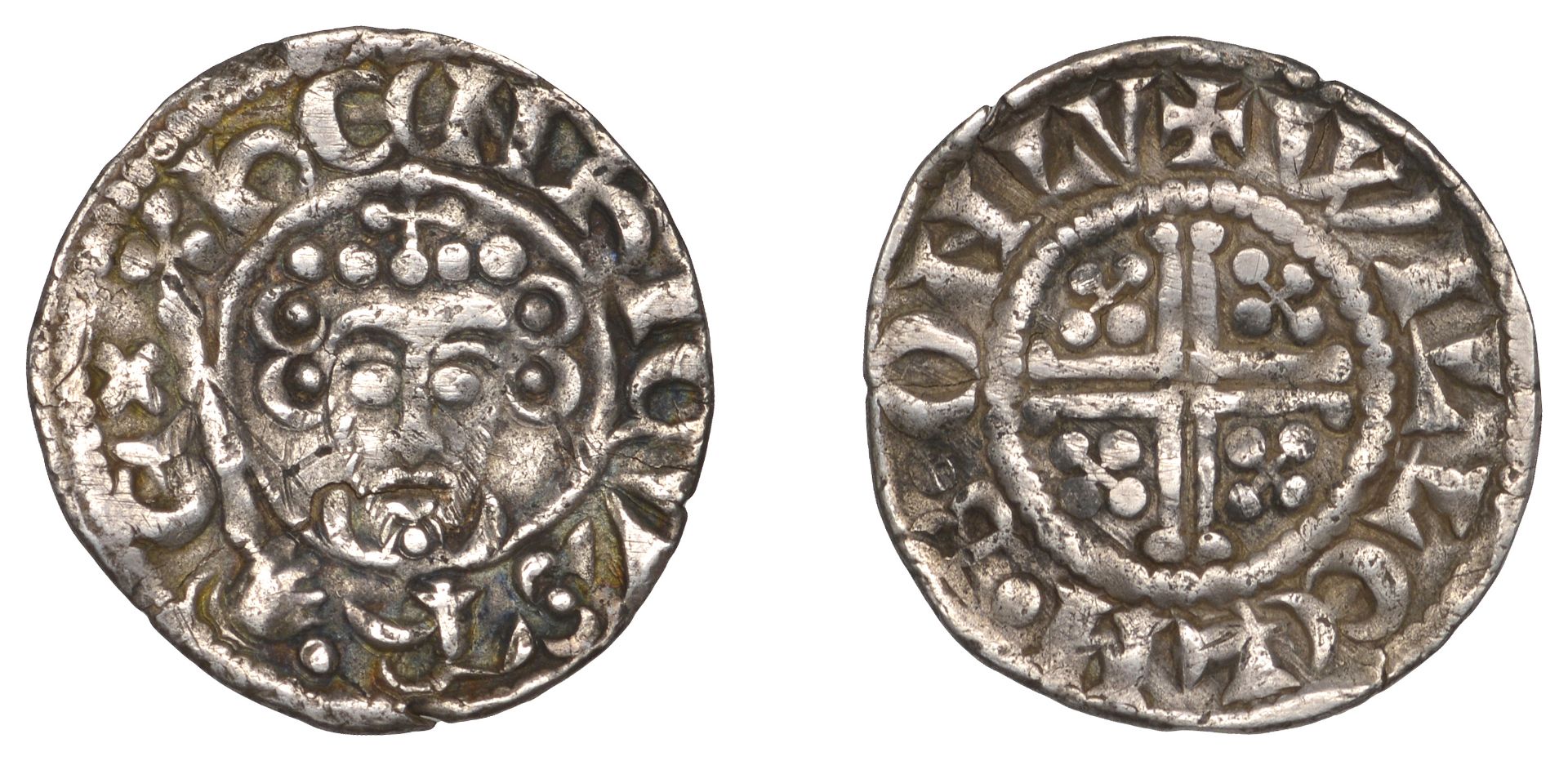 John (1199-1216), Penny, class Vb2, London, Willelm B, willelm Â· b Â· on lv, curls 2/2, 1.28...