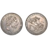 George III (1760-1820), New coinage, Crown, 1818, edge lviii (ESC 2005; S 3787). Good very f...