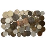 Miscellaneous, Assorted World coins, in silver (35), base metal (67) [102]. Varied state Â£1...