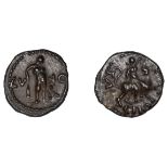 British Iron Age, CATUVELLAUNI, Cunobelin, silver Unit, Hercules standing right, holding clu...