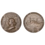 FRANCE, SociÃ©tÃ© Dunkerquoise de Remorquage et de Sauvetage, a bronze medal by G. Guiraud, un...