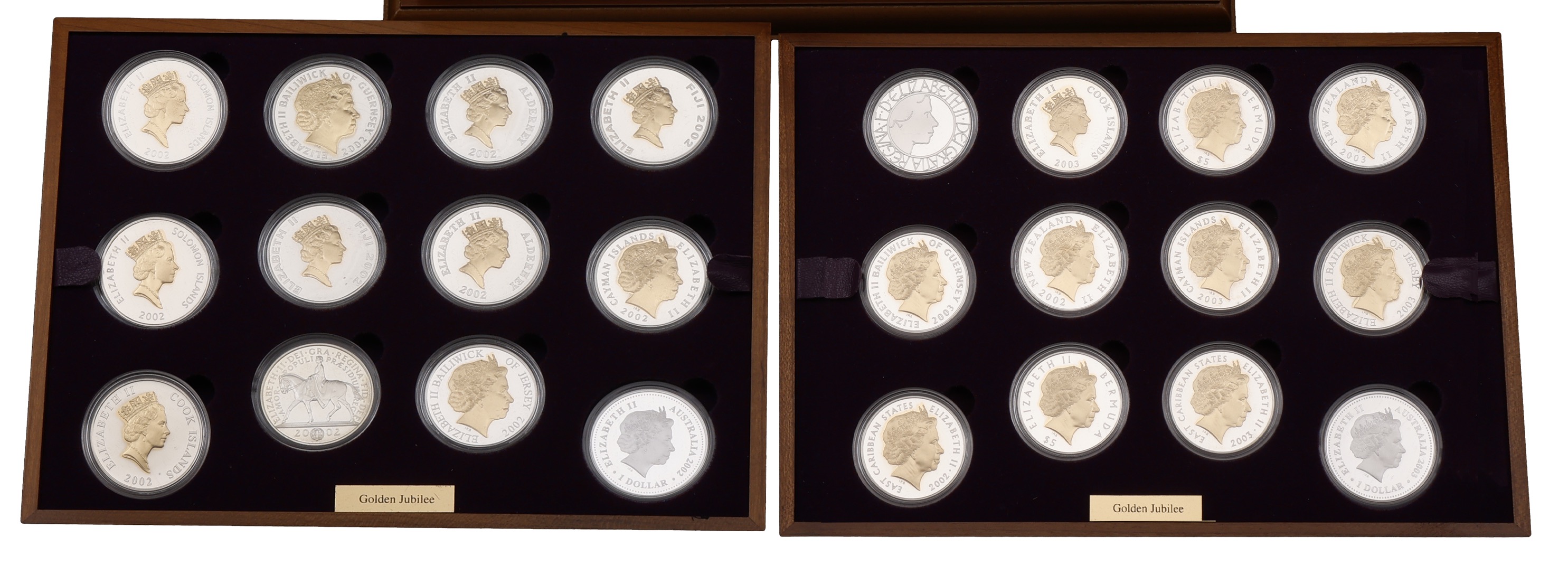 Elizabeth II, Golden Jubilee Collection, 2002, comprising two silver crown-sized coins from... - Image 3 of 3