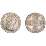 George III (1760-1820), Pre-1816 issues, 'Northumberland' Shilling, 1763 (ESC 2124; S 3742)....
