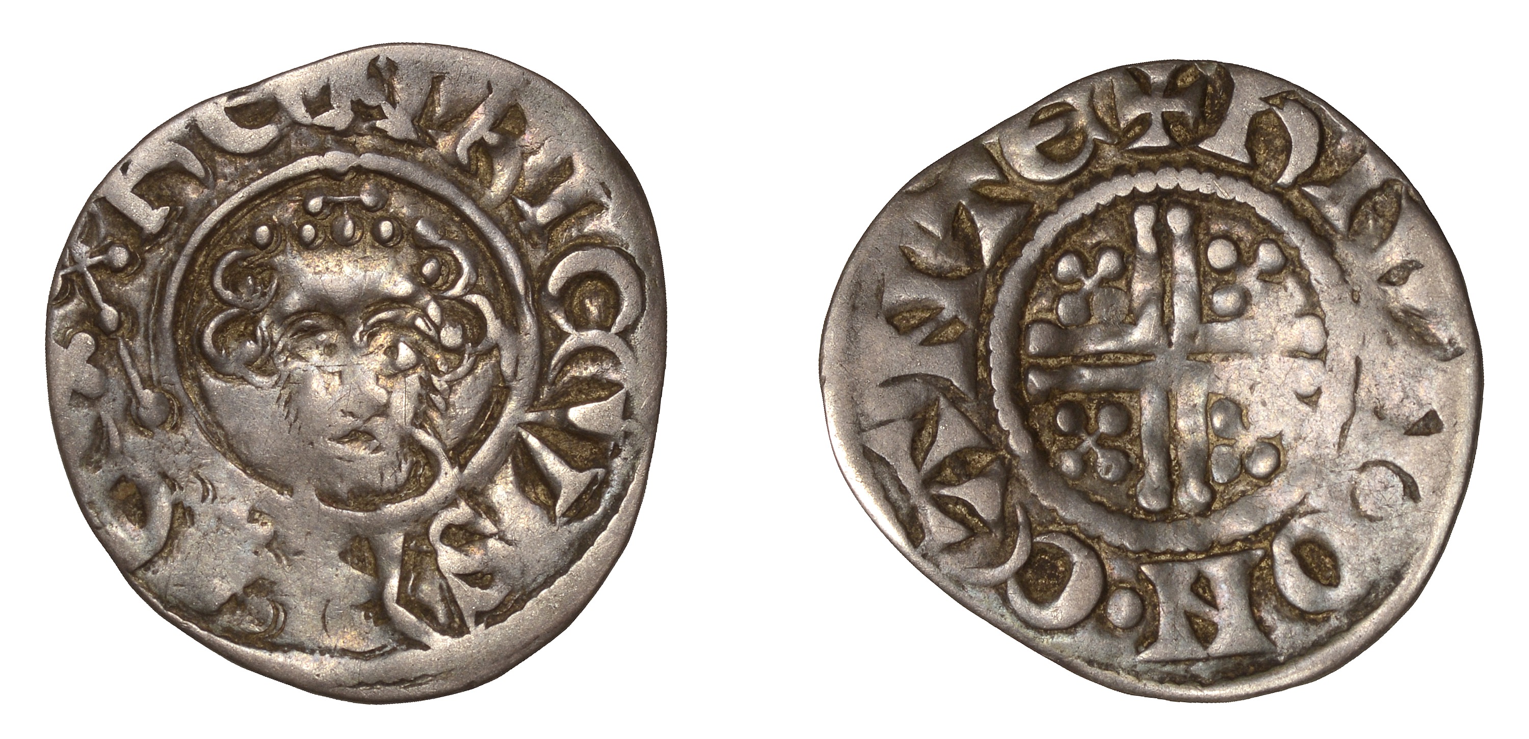 Henry III (1216-1272), Penny, class VId/VIc mule, Canterbury, Hiun, hivn Â· on Â· cante, 1.42g...