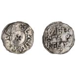 Eadgar (959-975), Penny, Two Line type [HT 1 NE V], Isembert, e.adg.a.r rex, small cross, re...