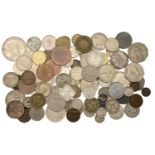 Miscellaneous, Assorted coins and tokens of Iran, Malta (15), Mauritius (3), Mexico, Morocco...