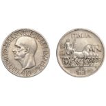 Italy, Victor Emanuel III, 20 Lire, 1936r, yr XIV (MIR 1130a; KM 81). Lightly cleaned, small...