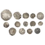 Assorted hammered silver coins (14), various types [14]. Varied state Â£60-Â£80