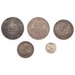 Australia, Edward VII, Threepence, 1910 (KM 18); George V, Penny, 1922 (KM 23); Halfpenny, 1...