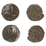 EARLY ANGLO-SAXON, Sceatta, Secondary series R8R, draped bust left, runes before face, wedge...