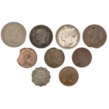 Victoria, Halfcrown, 1881 (S 3889); together with assorted British and World error coins (8)...