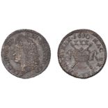 James II (1685-1691), Gunmoney coinage, Halfcrown, 1690 June, Limerick, 10.51g/12h (Withers...