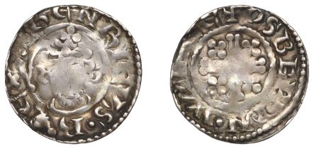 Henry II (1154-1189), Penny, class Ib1, Winchester, Osber, osber Â· on Â· wince, square e in o...