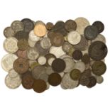 Miscellaneous, Assorted World coins, in silver (51), base metal (46) [97]. Varied state Â£15...