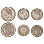 George IV, Shilling and Sixpence, 1825 (S 3811, 3814); William IV, Sixpence, 1831 (S 3836) [...